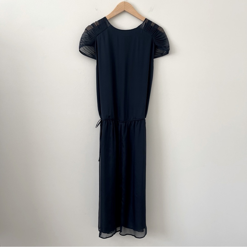 Sundance "Gossamer Dreams" collection silk dress in Navy Blue feminine wedding - Picture 8 of 9